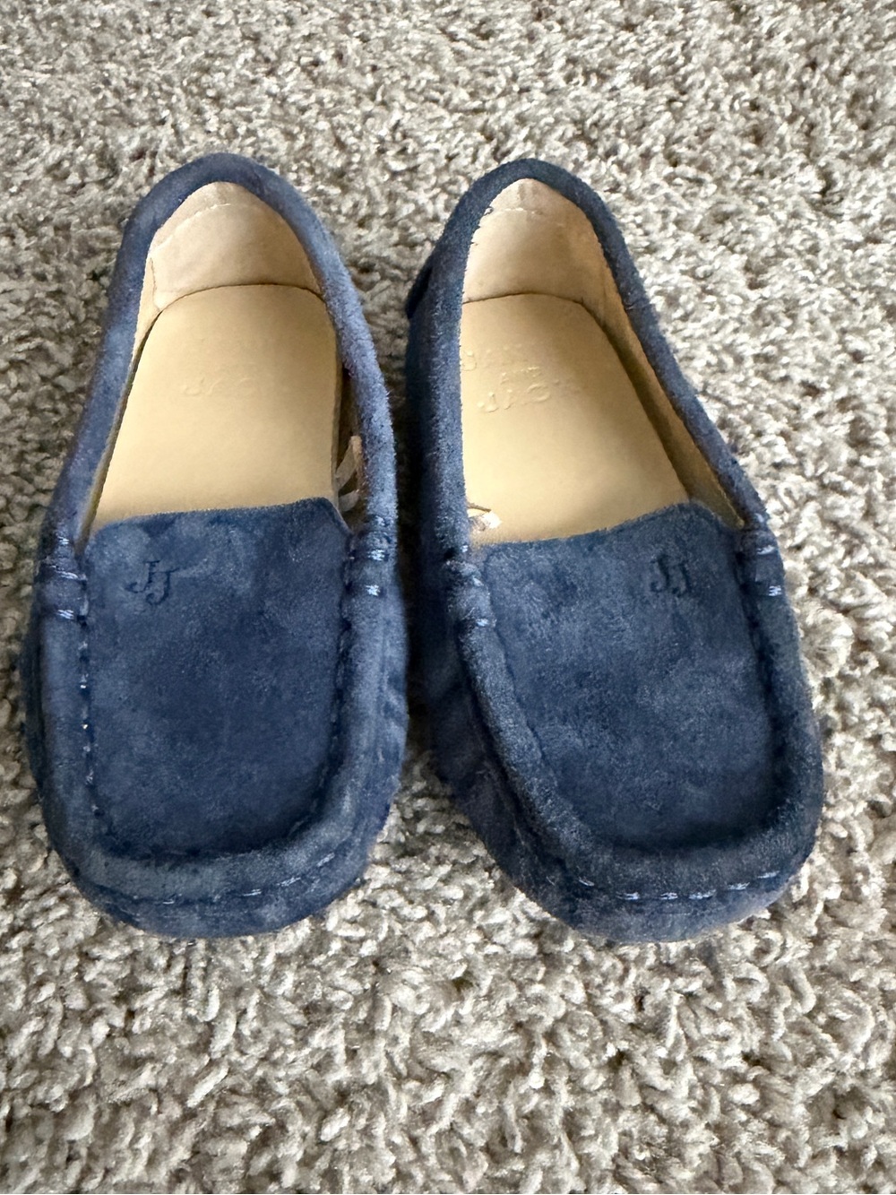 Janie and Jack Navy Blue Suede Dress Loafers 6